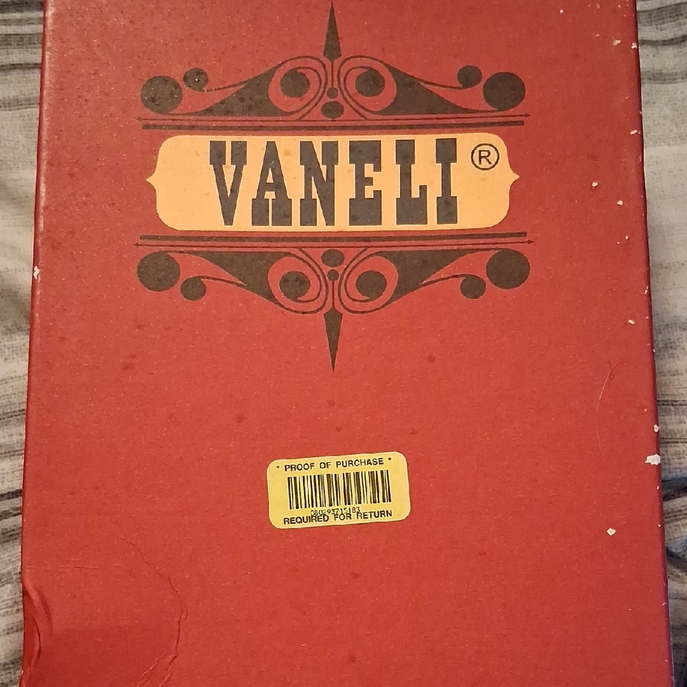 Vaneli Red Box with Black Accents